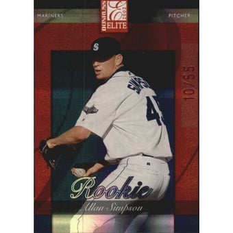 2002 Donruss Elite Status #173 Allan Simpson ROO/40