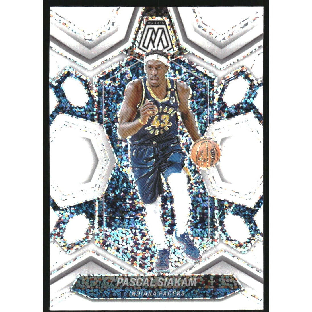 2023-24 Panini Mosaic White Sparkle #6 Pascal Siakam. rookie card picture