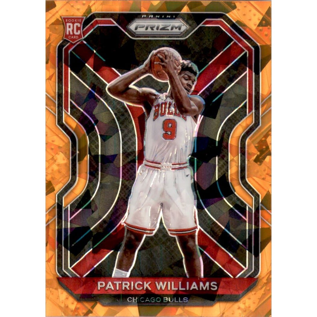 2020-21 Panini Prizm Prizms Orange Ice #288 Patrick Williams. rookie card picture