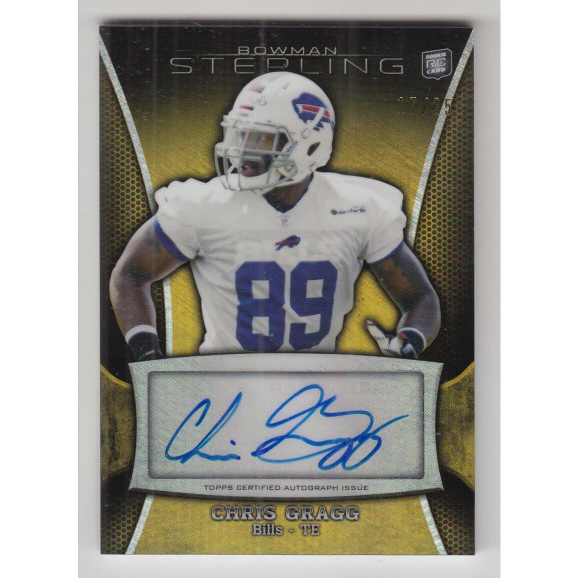 2013 Bowman Sterling Autographs Gold Refractors #BSACG Chris Gragg. rookie card picture