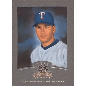 2002 Diamond Kings Silver Foil #8 Alex Rodriguez