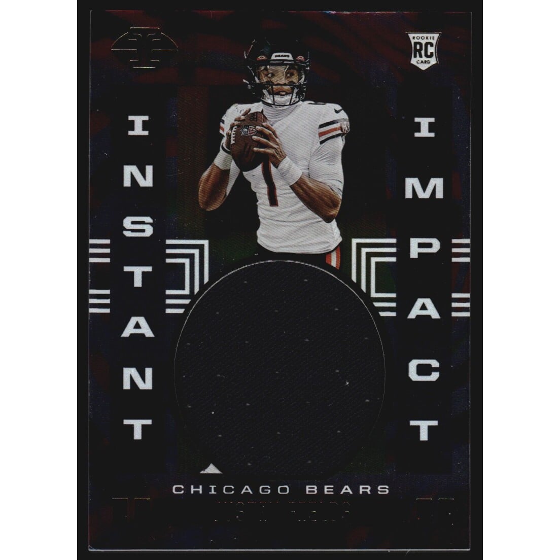 2021 Panini Illusions Instant Impact Jerseys #4 Justin Fields. rookie card picture