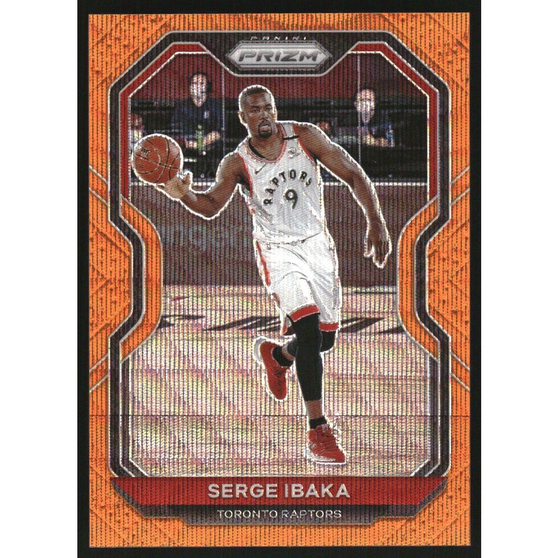 2020-21 Panini Prizm Prizms Orange Wave #246 Serge Ibaka. rookie card picture