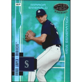 2003 Leaf Certified Materials Mirror Emerald #224 Aaron Looper NG
