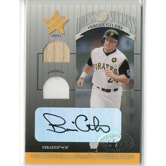 2001 Leaf Rookies and Stars Dress for Success Autographs #DFS7 Brian Giles