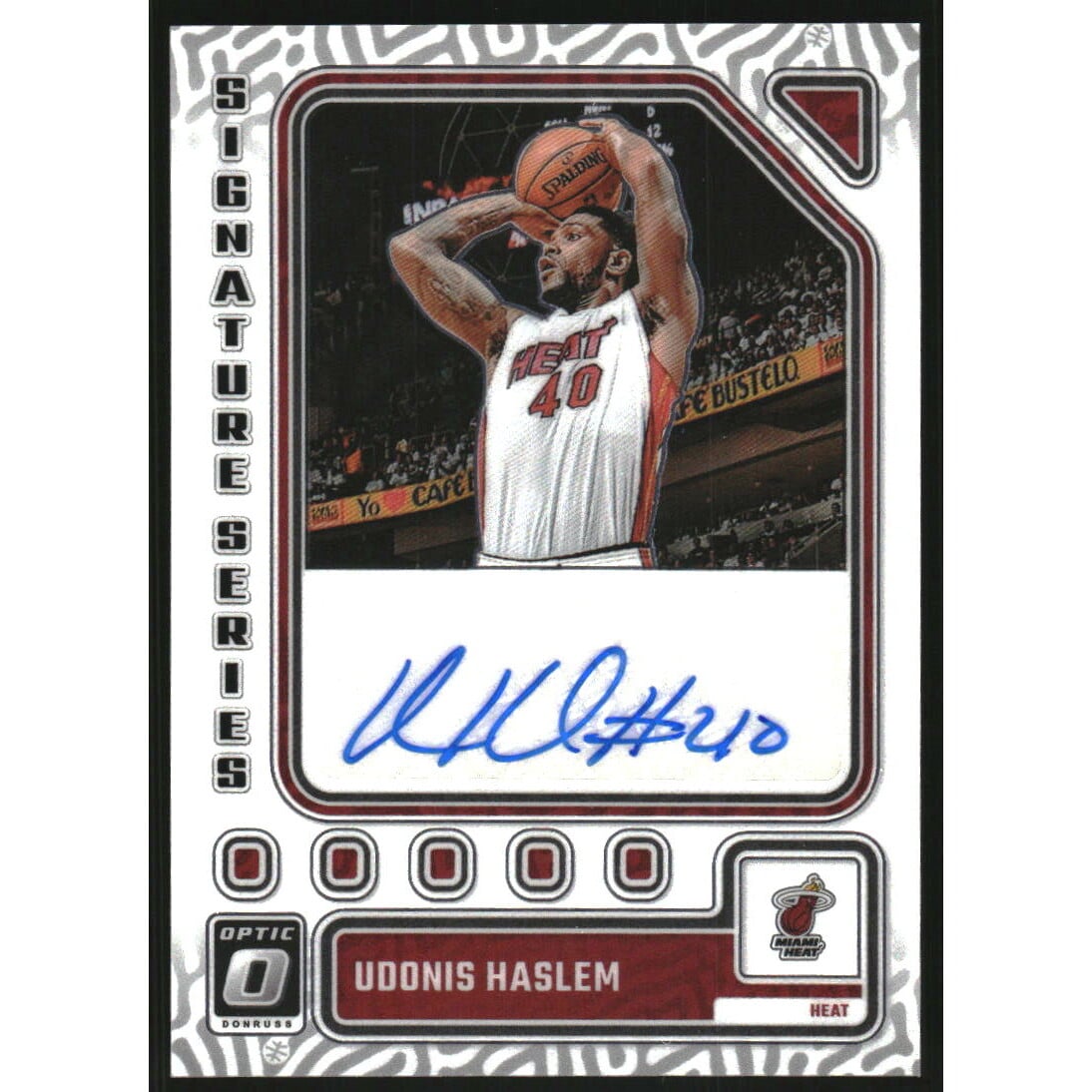 2023-24 Donruss Optic Signature Series #72 Udonis Haslem. rookie card picture