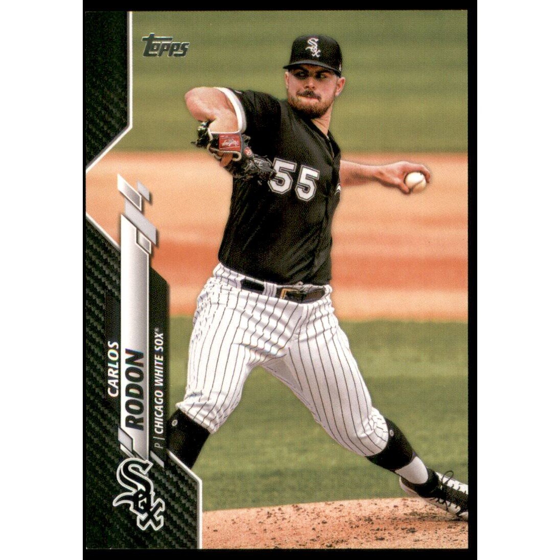 2020 Topps Black #308 Carlos Rodon. rookie card picture