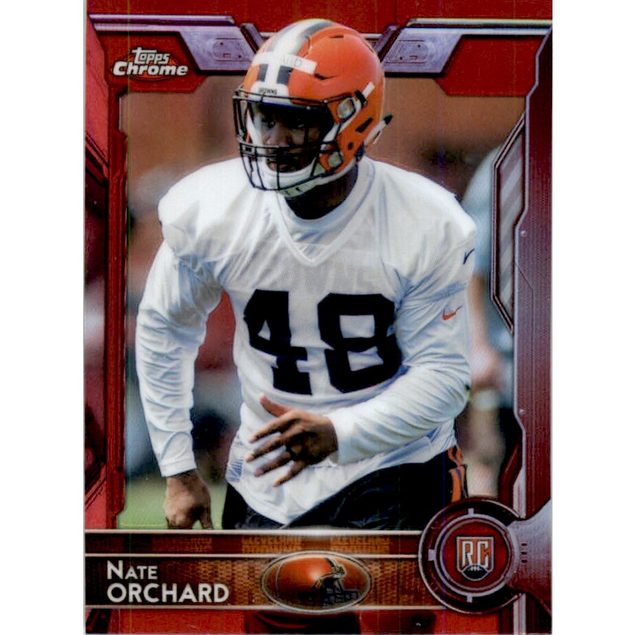 2015 Topps Chrome Mini Red Refractors #164 Nate Orchard. rookie card picture