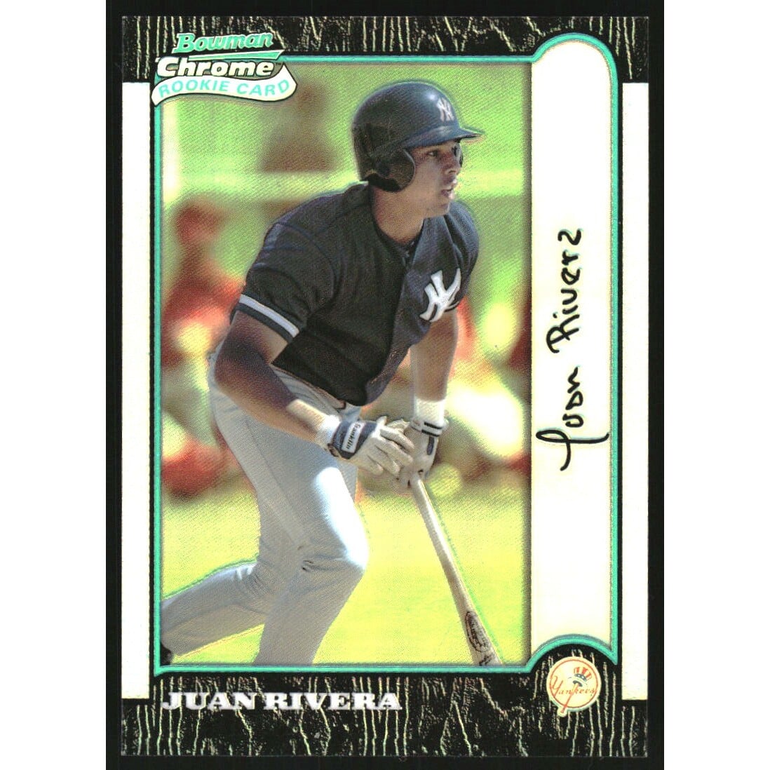 1999 Bowman Chrome Refractors #386 Juan Rivera. rookie card picture