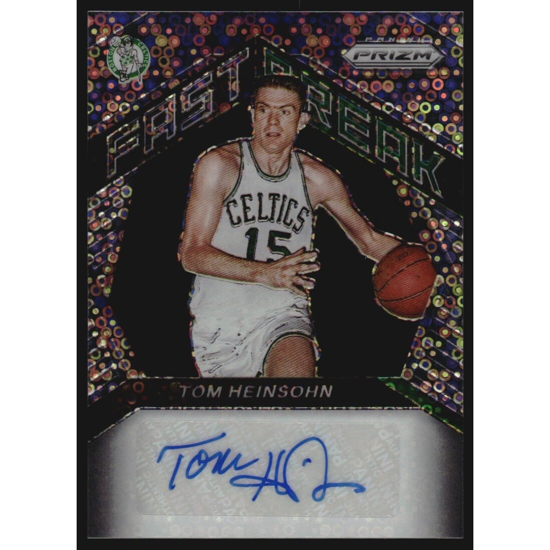 2020-21 Panini Prizm Fast Break Autographs #17 Tom Heinsohn. rookie card picture