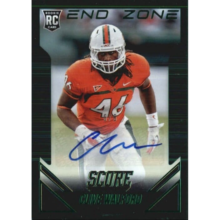 2015 Score Rookie Autographs End Zone #439 Clive Walford