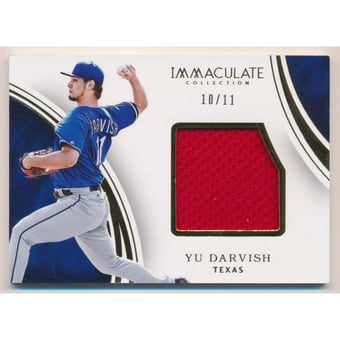 2016 Immaculate Collection Jersey Numbers #19 Yu Darvish/11