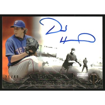 2014 Topps Tribute Tribute Traditions Autographs Orange #TTDH Derek Holland
