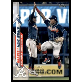 2020 Topps Factory Set 582 Montgomery Club #538 Braves New World/Ozzie Albies/Ronald Acuna Jr