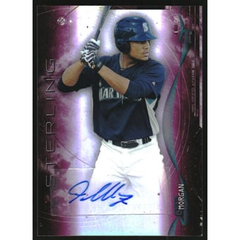 2014 Bowman Sterling Prospect Autographs Magenta Refractors #BSPAGM Gareth Morgan