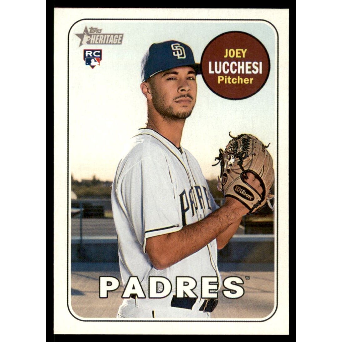 2018 Topps Heritage Team Color Swap Variations #655 Joey Lucchesi. rookie card picture