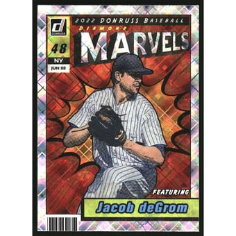 2022 Donruss Marvels Diamond #6 Jacob deGrom