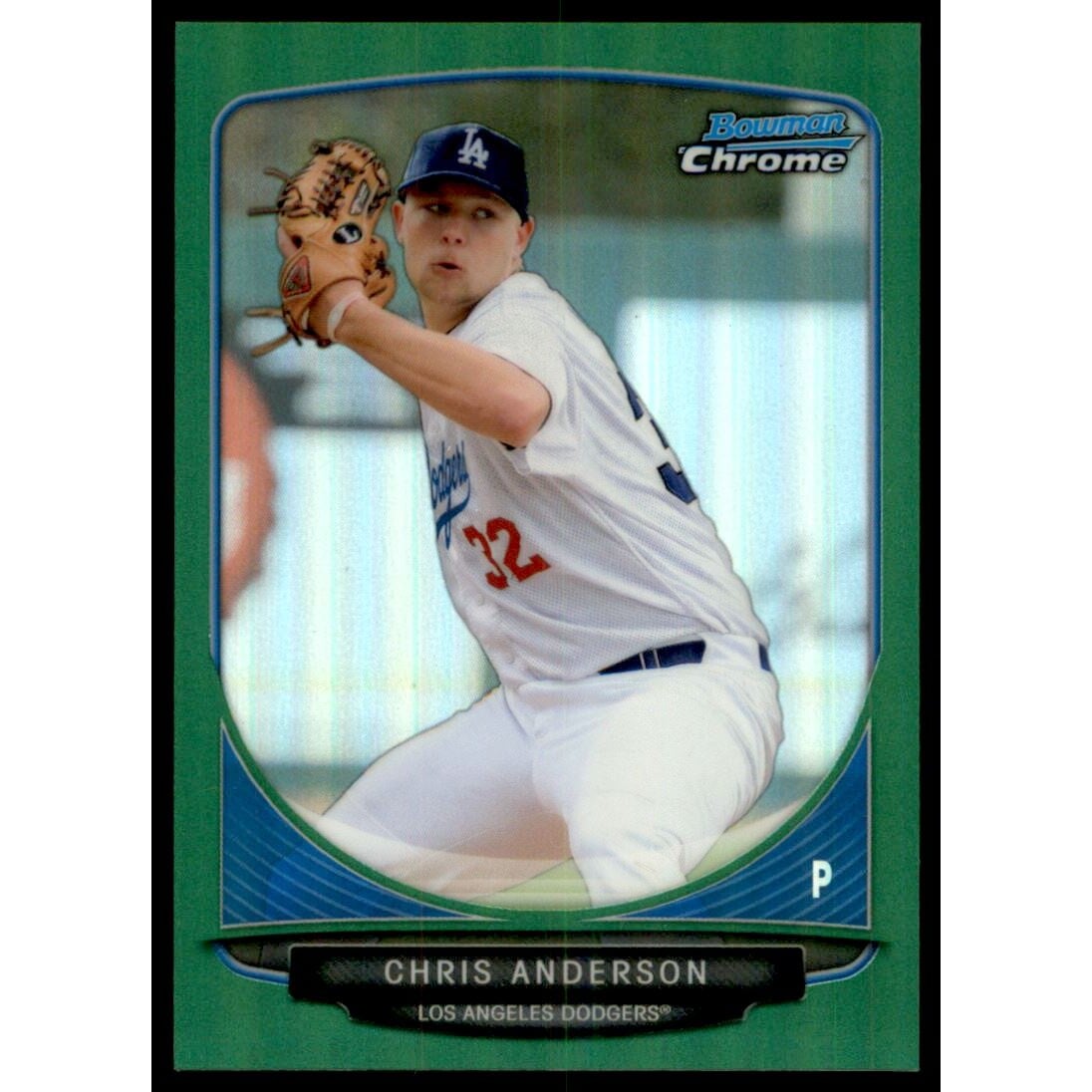 2013 Bowman Chrome Draft Draft Picks Green Refractors #BDPP14 Chris Anderson. rookie card picture