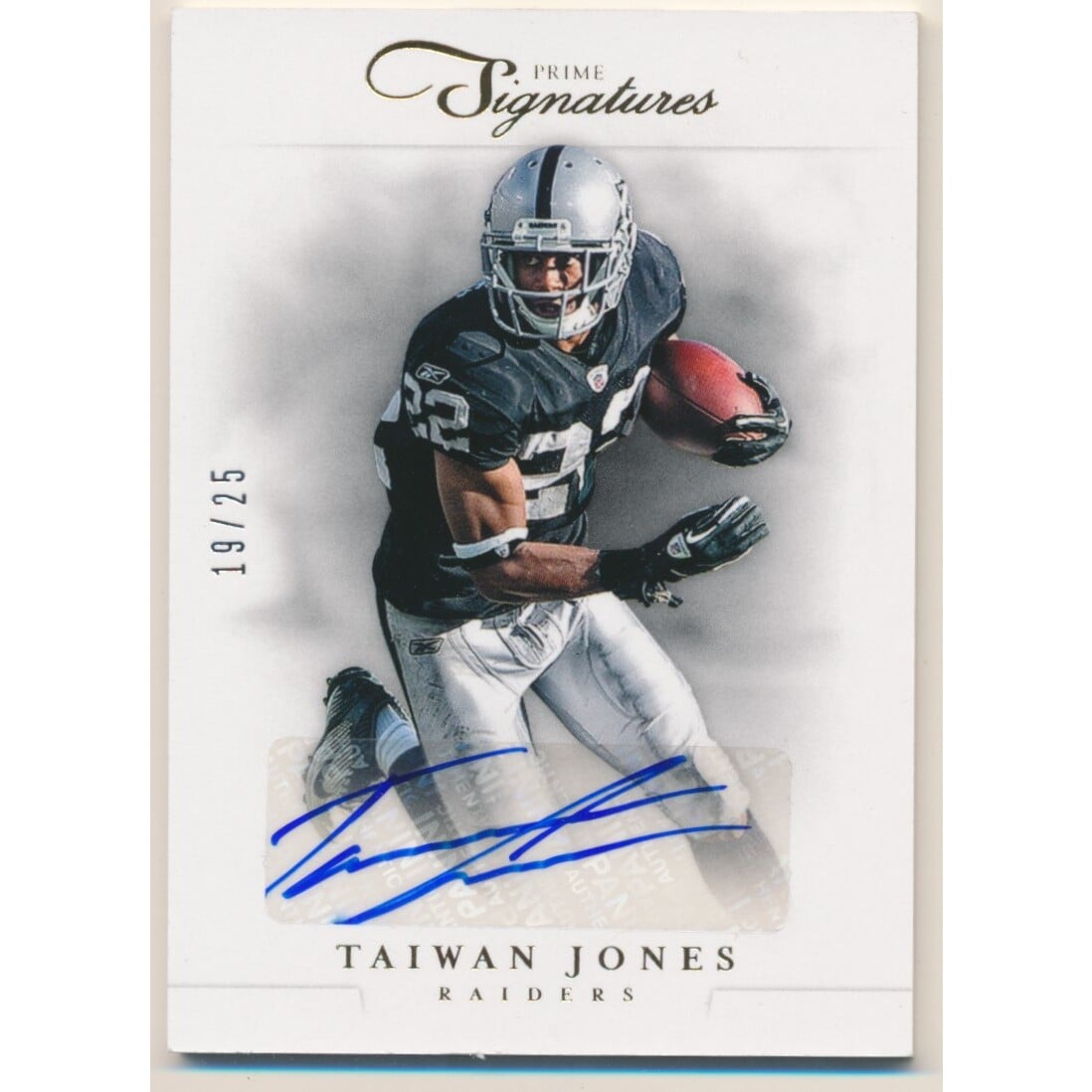 2012 Prime Signatures Autographs Gold #130 Taiwan Jones/25