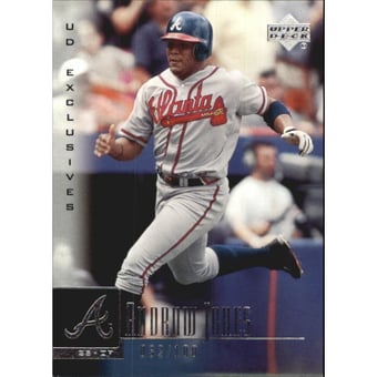 2001 Upper Deck Exclusives Silver #154 Andruw Jones