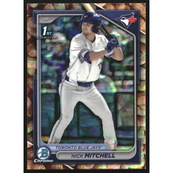 2024 Bowman Chrome Draft Peanut Refractors #BDC114 Nick Mitchell
