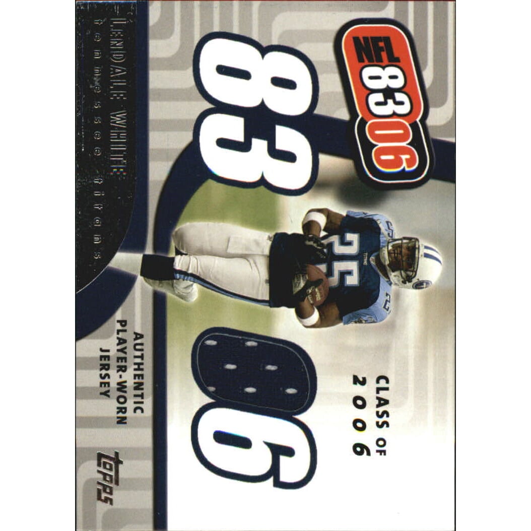 2006 Topps NFL 8306 Relics #8306RLW LenDale White B. rookie card picture