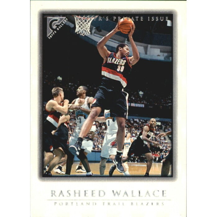 1999-00 Topps Gallery Player's Private Issue #83 Rasheed Wallace. rookie card picture