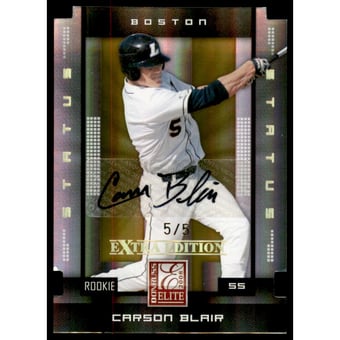 2008 Donruss Elite Extra Edition Signature Status Gold #190 Carson Blair
