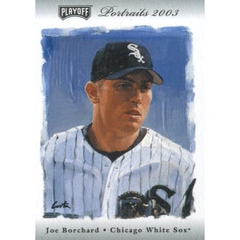 2003 Playoff Portraits Materials Combo Silver #18 Joe Borchard Bat-Jsy