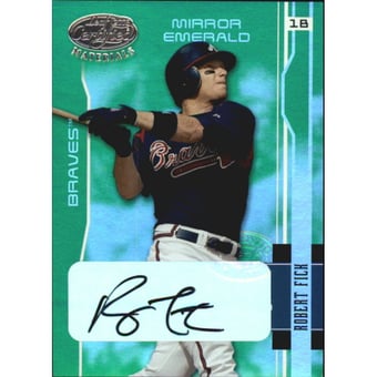2003 Leaf Certified Materials Mirror Emerald Autographs #17 Robert Fick