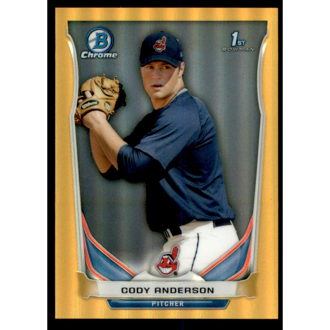 2014 Bowman Chrome Prospects Series 2 Gold Refractors #BCP20 Cody Anderson. rookie card picture