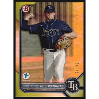 2022 Bowman 1st Edition Yellow Foil #BPPF54 Cooper Kinney