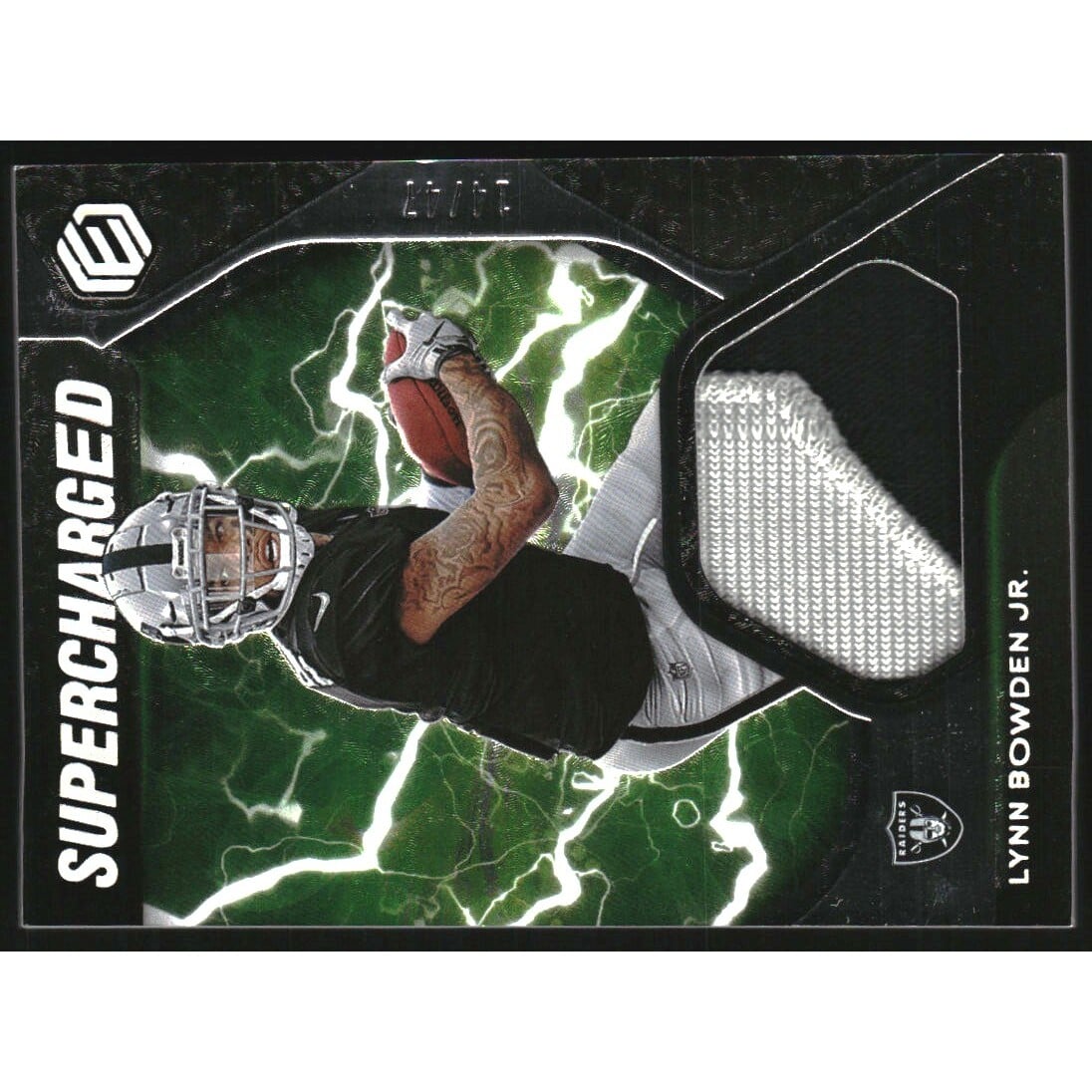 2020 Panini Elements Supercharged Materials Silver #30 Lynn Bowden Jr.. rookie card picture