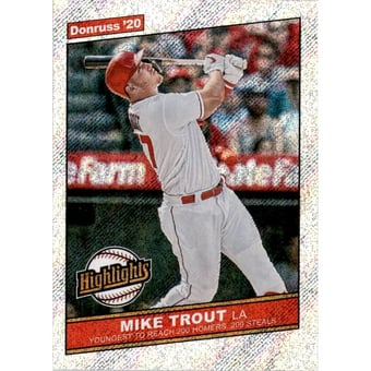 2020 Donruss Highlights Rapture #10 Mike Trout