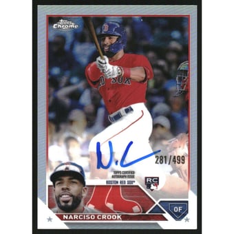 2023 Topps Chrome Update Rookie Autographs Refractors #RANC Narciso Crook