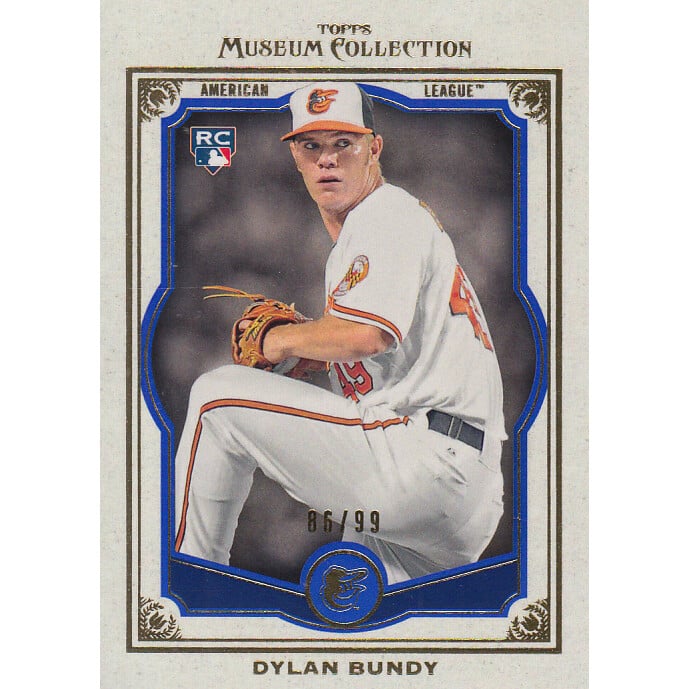 2013 Topps Museum Collection Blue #6 Dylan Bundy. rookie card picture