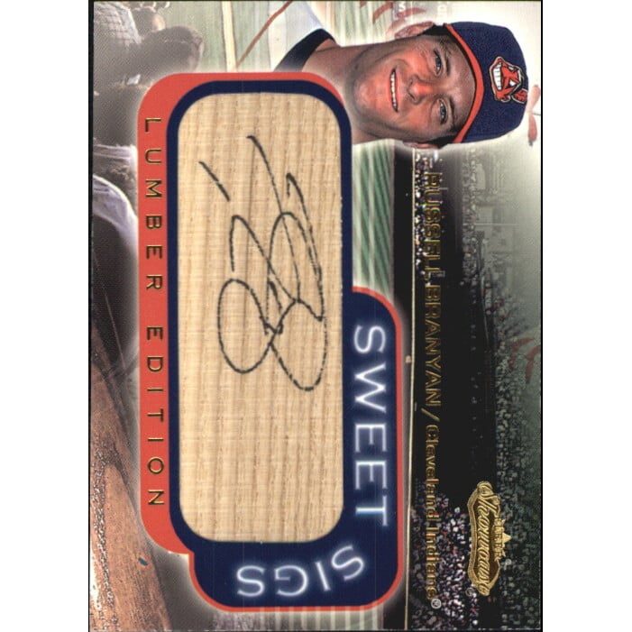 2001 Fleer Showcase Sweet Sigs Lumber #3 Russell Branyan. rookie card picture