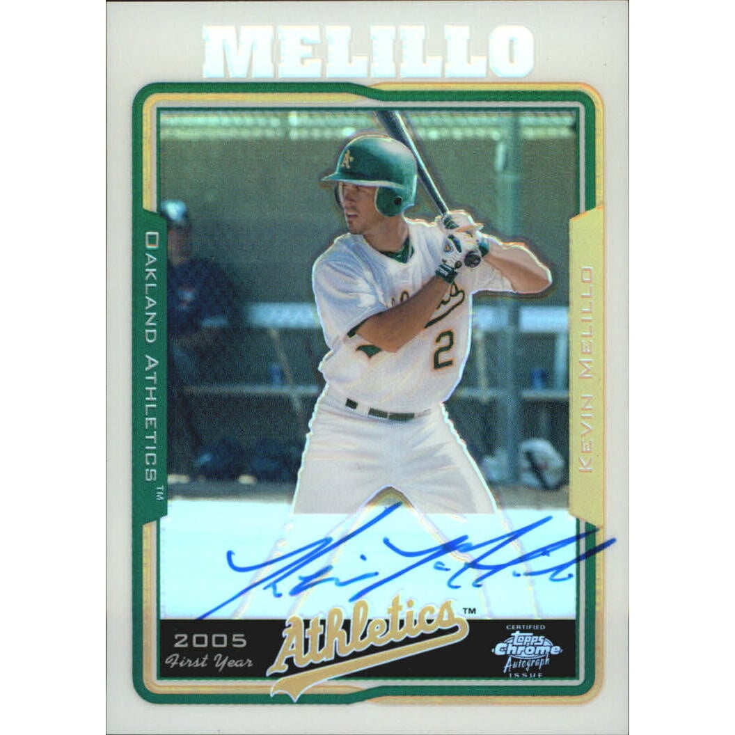 2005 Topps Chrome Refractors #243 Kevin Melillo FY AU. rookie card picture