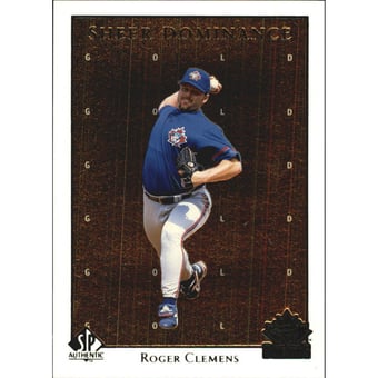 1998 SP Authentic Sheer Dominance Gold #SD35 Roger Clemens
