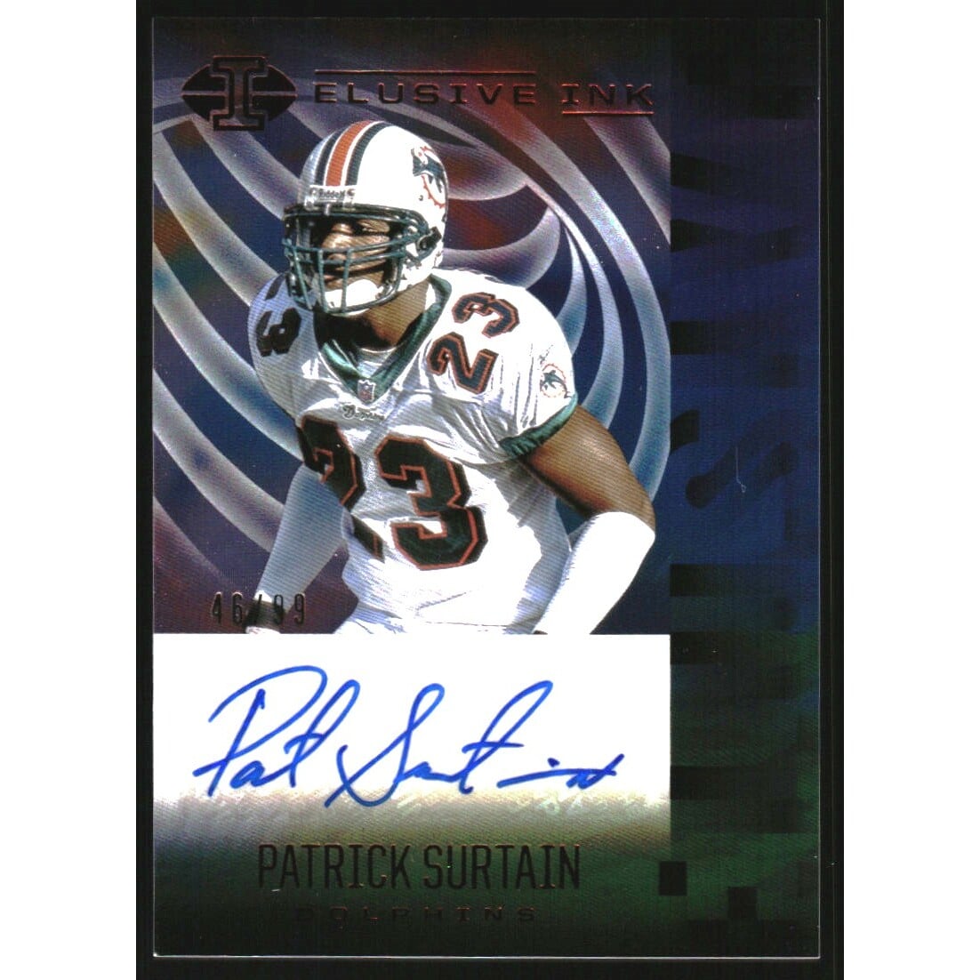 2021 Panini Illusions Elusive Ink Red #4 Patrick Surtain/99. rookie card picture