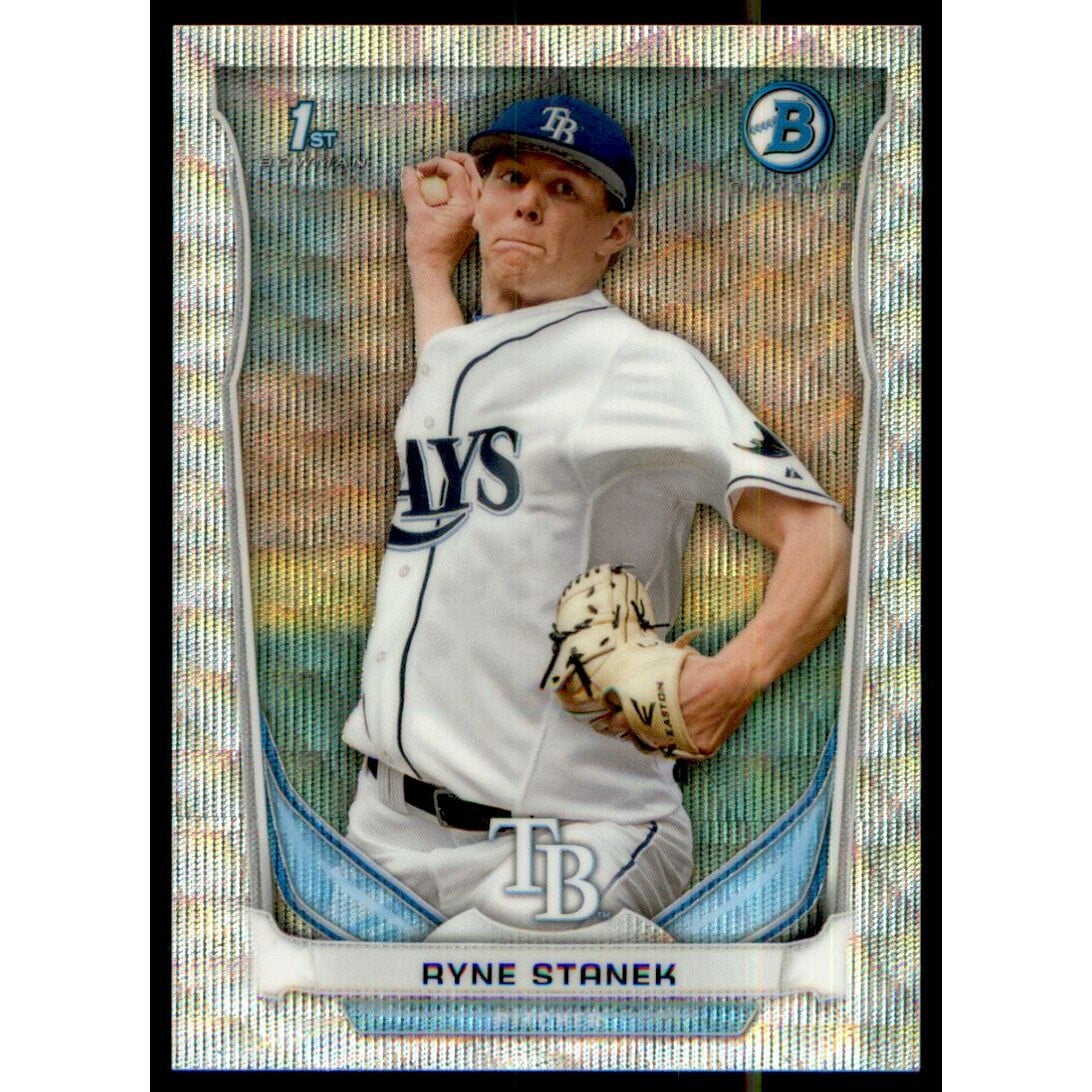 2014 Bowman Chrome Prospects Silver Wave Refractors #BCP84 Ryne Stanek. rookie card picture