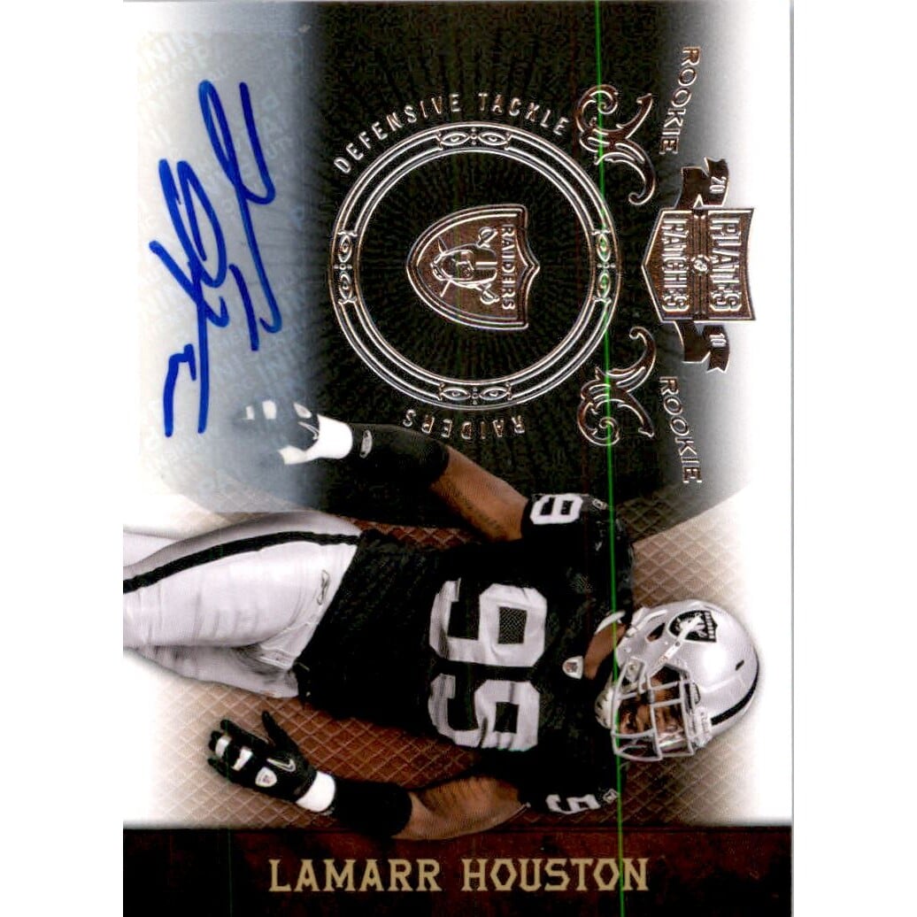 2010 Panini Plates and Patches Signatures Silver #165 Lamarr Houston