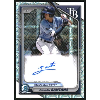 2024 Bowman Chrome Mega Box Autographs #BMAAS Adrian Santana