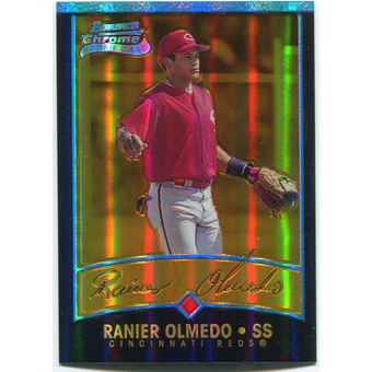 2001 Bowman Chrome Gold Refractors #161 Ranier Olmedo