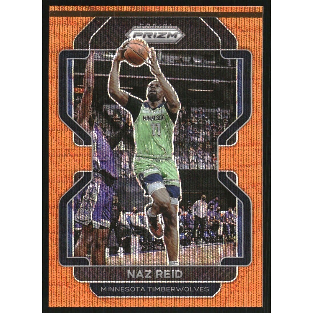 2021-22 Panini Prizm Prizms Orange Wave #229 Naz Reid. rookie card picture