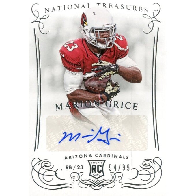2014 Panini National Treasures #211 Marion Grice AU RC. rookie card picture