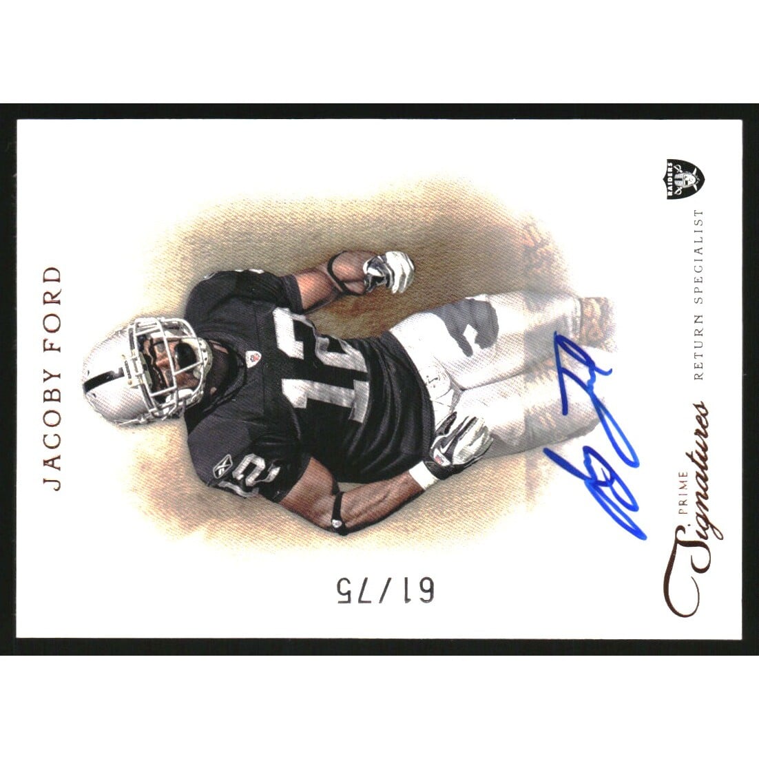 2011 Prime Signatures Autographs Bronze #78 Jacoby Ford/75
