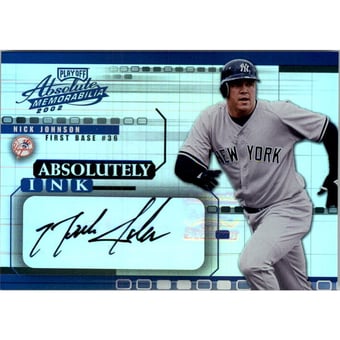2002 Absolute Memorabilia Absolutely Ink #AI42 Nick Johnson