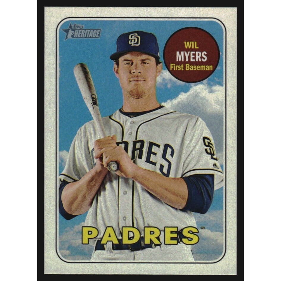2018 Topps Heritage Mini #387 Wil Myers. rookie card picture
