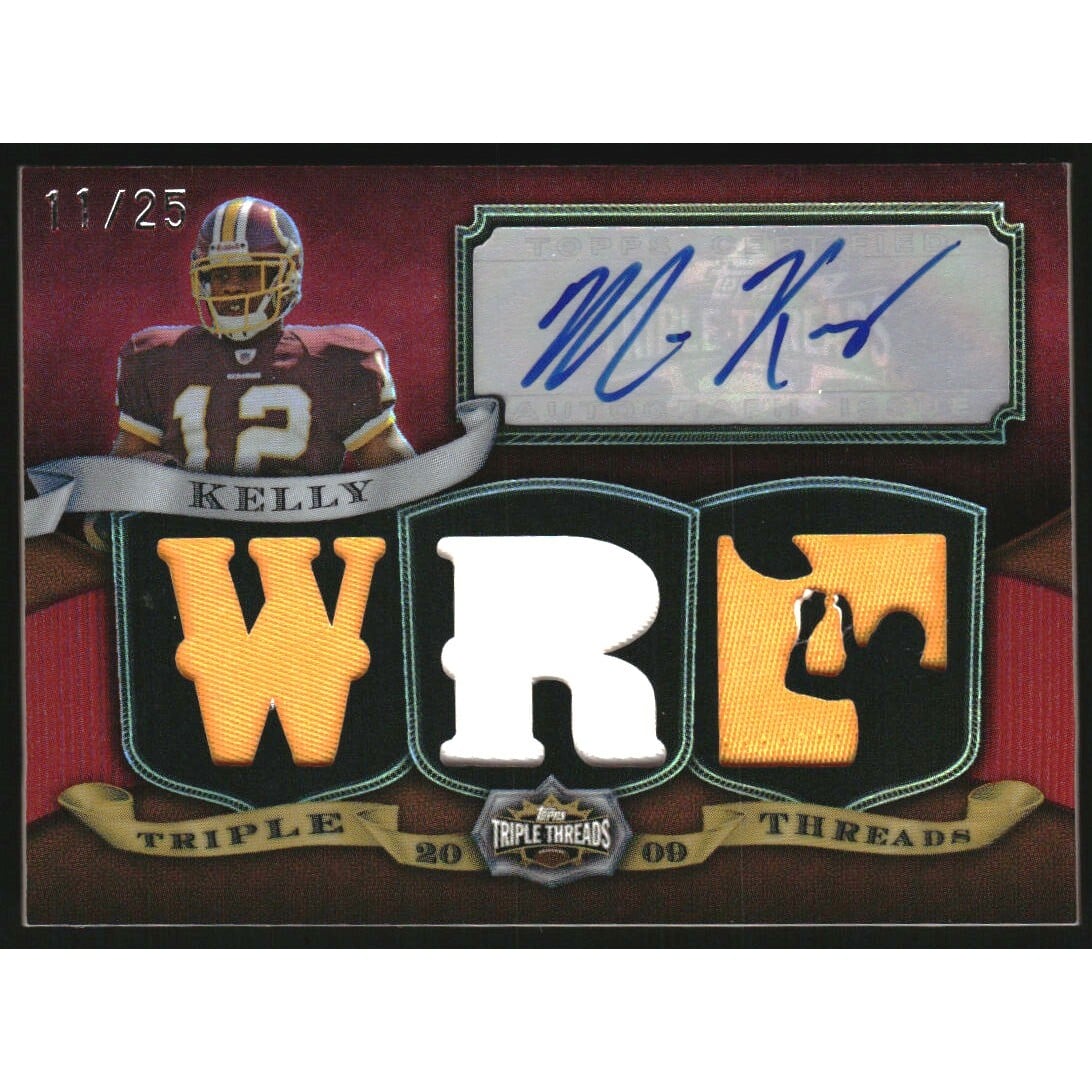 2009 Topps Triple Threads Autographed Relics Red #TTRA59 Malcolm Kelly/25. rookie card picture
